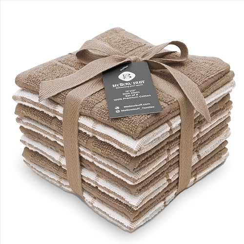 100% Cotton Dish Cloth for Dish Washing, Terry Dish Cloth, Cotton...