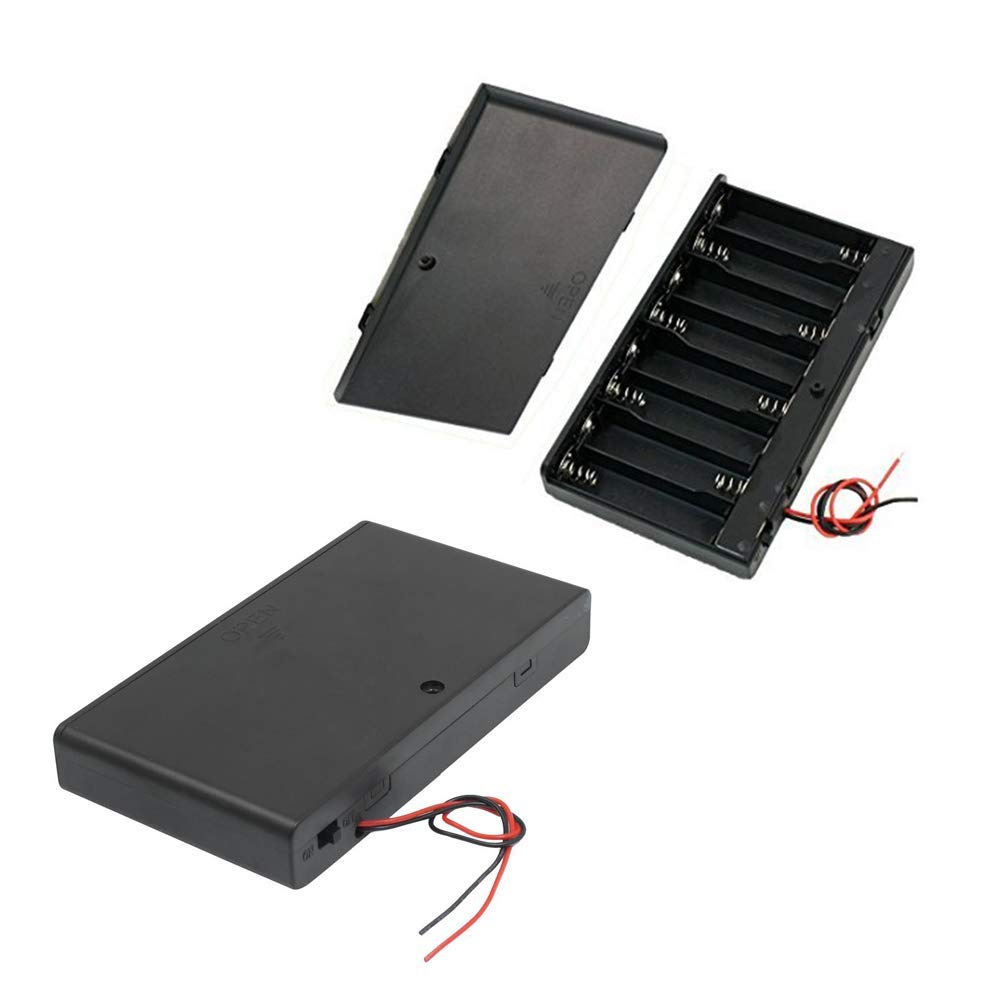 1PCS 8 AA Battery Holder With Switch Wire Leads On... – Grandado