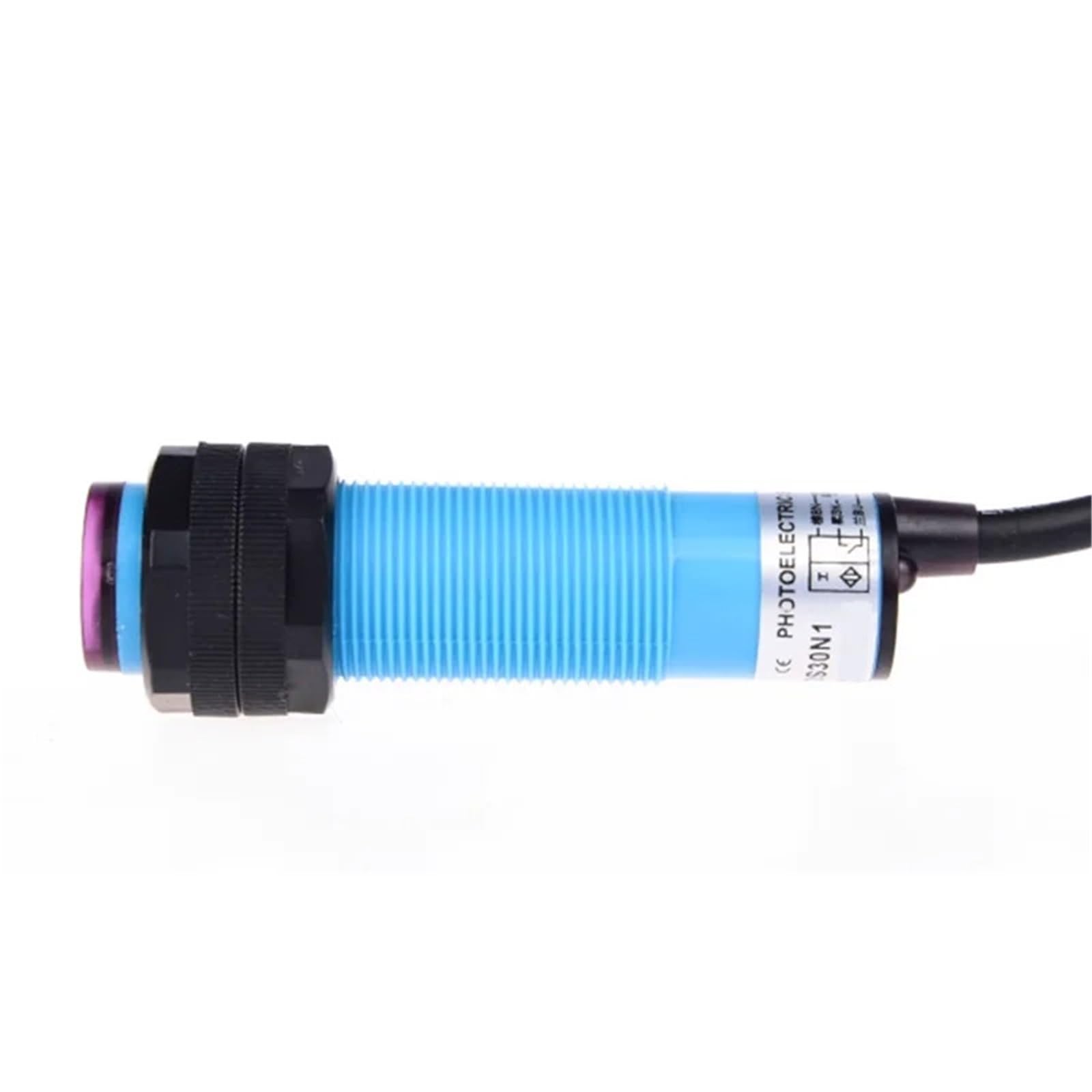 1 sztuka E3F-DS10C4 DC12~24 V przełącznik czujnik rozproszony odblaskowy odległość 5 m AC NO NC (2M AC NO)