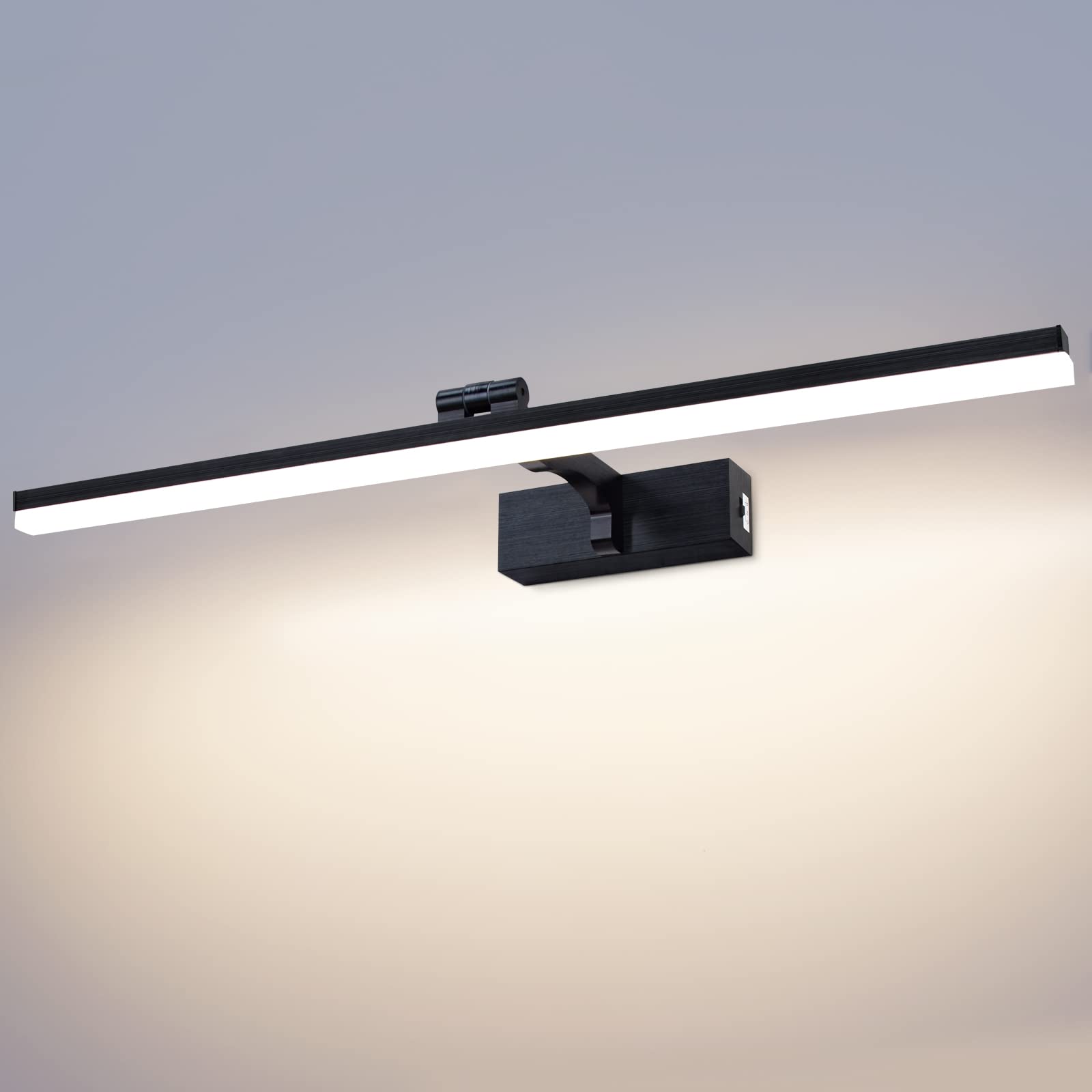 EGLO Wandlamp badkamer LED Ramola 60x12 cm zwart 2 lampen IP44 kopen