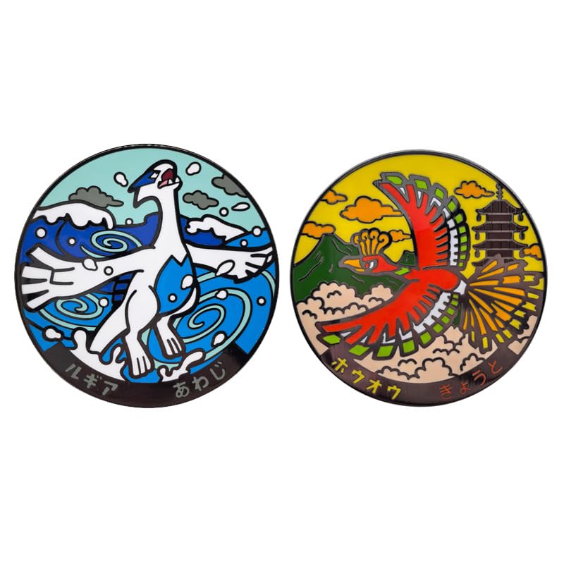 Game Anime Enamel Lapel Pin- Exquisite Design Lapel Pins and Brooches Unisex Backpack Hat Jacket Decoration Gift (Pocket Monster)
