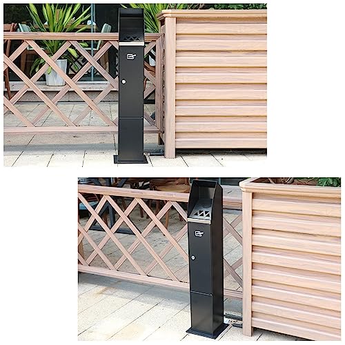 Zhoudashu SMOKERS OUTPOST Outdoor Standing Ashtray, Stand Up Ashtrays For Outside, Outdoor Cigarette Butt Receptacle, Smokers Outpost For Use Outside Of Commercial Office,Restaurants thumb #6