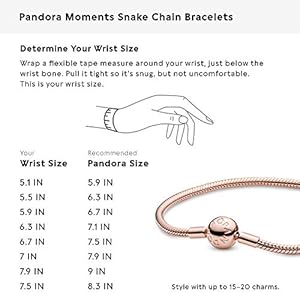 PANDORA Schlangen-Gliederarmband in Roségold 14 Karat