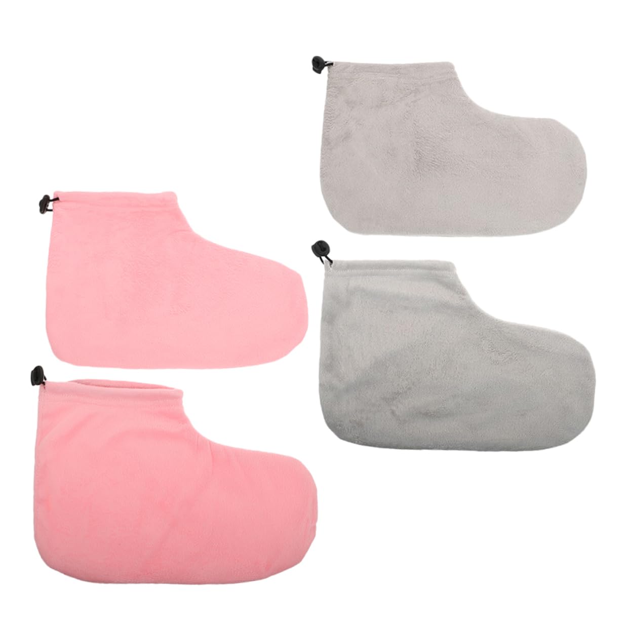 BIUDECO 2 Pairs Wax Therapy Warm Foot Cover Paraffin Mitts and Booties Simple Wax Warmer Foot Holder Practical Foot Spa Foot Spa Wrapping Bag Moisture Spa Socks Paraffin Wax Cover Plush
