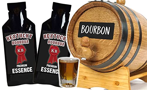 Kentucky Bourbon Whiskey Making Bootleg Kit w/Chalkboard & Book- Thousand Oaks Barrel Co. – Make & Age Spirits in an Oak Cask Keg- Best Father’s Day Gift Ever (1L)