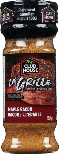 Club House La Grille Maple Bacon Seasoning 152g/5.3oz (Imported from Canada)