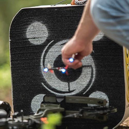 Image of Black Hole 4-Sided Archery Target, Uses Friction Not Force to Stop All Field Points and Broadheads, Open-Face Layered Design, Lightweight and Carry Strap for Portability