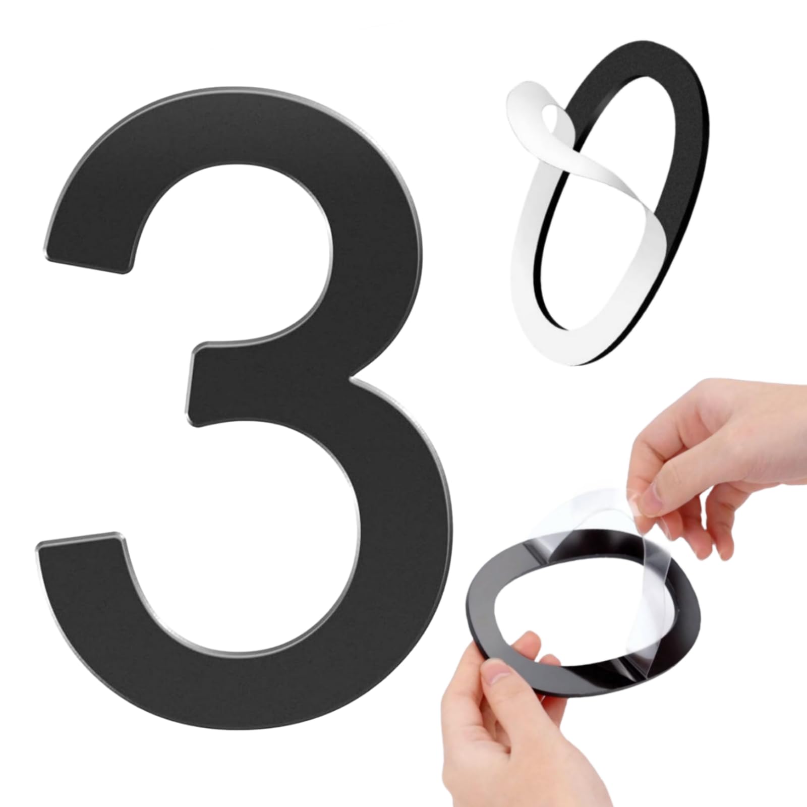 Buy Selfadhesive 5 Inch House Numbers Acrylic House Number Modern
