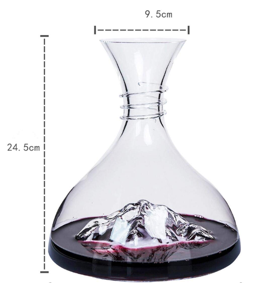 Wine Decanter,Creative Snow Mountain Style Crystal Red Wine Decanter - View #11