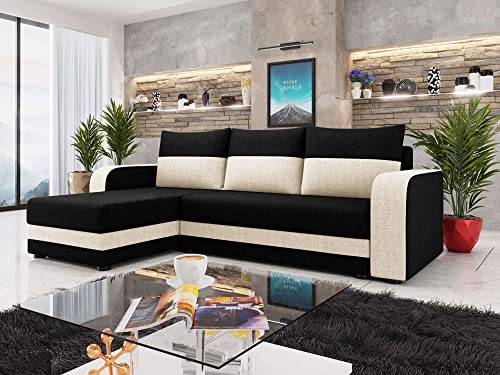 Bestmobilier - Harvey - canapé d'angle réversible - Convertible avec Coffre - 4 Places - Style Contemporain