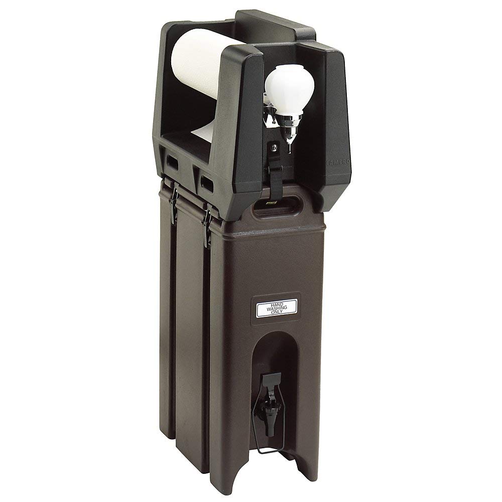 Cambro hwapr-110 handwashing estación con rollo de papel toalla dispensador, negro