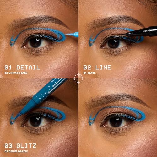 NYX PROFESSIONAL MAKEUP Epic Ink Glitz Eyeliner, Metallic, Bootcut Bling - image 8