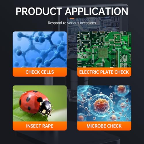 Image of LCD Digital Microscope for Adults Kids, Soldering Microscope for Electronics Repair, HD Coin Microscope Camera