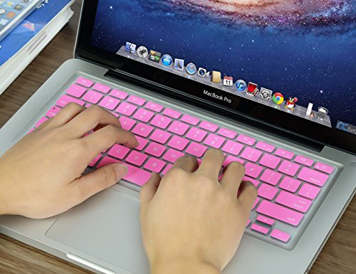 Xskn Hebrew Language Silicone Keyboard Skin Cover For 2015 And Ealier Released Macbook Air 13 & Macbook Pro 13 15 17 With Or Without Retina Display (Us / European Iso Keyboard) (Pink) #TOP3