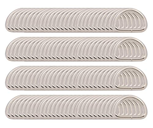 BIKICOCO Hebilla de Anillos en D de Metal, 1.2 cm - No Soldado - para Coser Bricolaje, Bolso y Accesorios - Plateado - 150 Piezas Cover