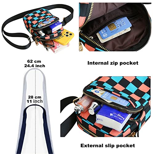 Small Crossbody Bags for Women Fashion Cell Phone Cross body Purses Mini Shoulder Bag Wallet Nylon Purse4