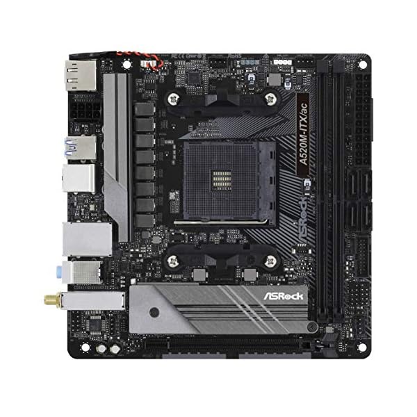ASRock A520M-ITX / AC es compatible con la placa base de los procesadores AMD AM4 Ryzen ™ / Future AMD Ryzen ™ de tercera generación (series 3000 y 4000). - Image 3