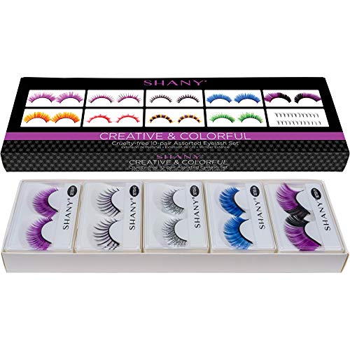 Shany Eyelash Extend - Set Of 10 Assorted Reusable Eyelashes - Color Frenzy #TOP7