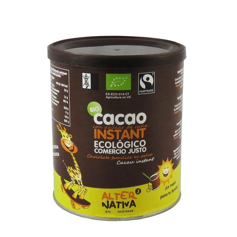 Cacao Instant Biológico sin gluten bote Alternativa3