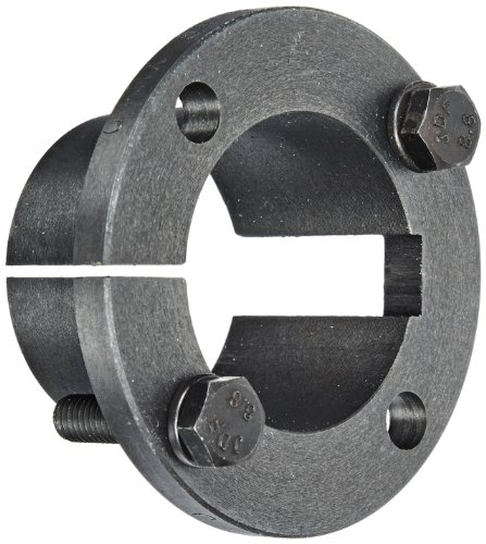 TB Woods Type QT QTM38MM Sure-Grip Bushing, Metric, 38 mm Bore, 41.3 mm OD, 31.8 mm Length, 198 lbs/in Torque, Standard Design, Shallow Keyway