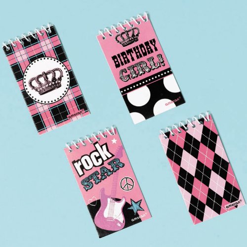 Preisvergleich Produktbild amscan International Memo Pad Rocker, 12 Stück