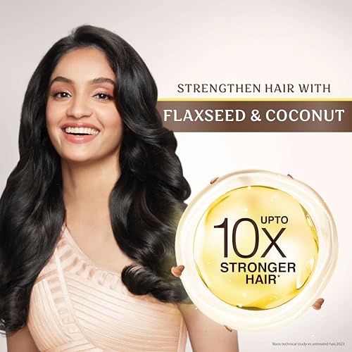 Image of Parachute Advansed Flaxseed Enriched Coconut Hair Oil for Stronger, Smoother Hair | Up to 10x Less Breakage| 2x Softer Hair | Deep Nourishment with Jasmine Extract, 300ml