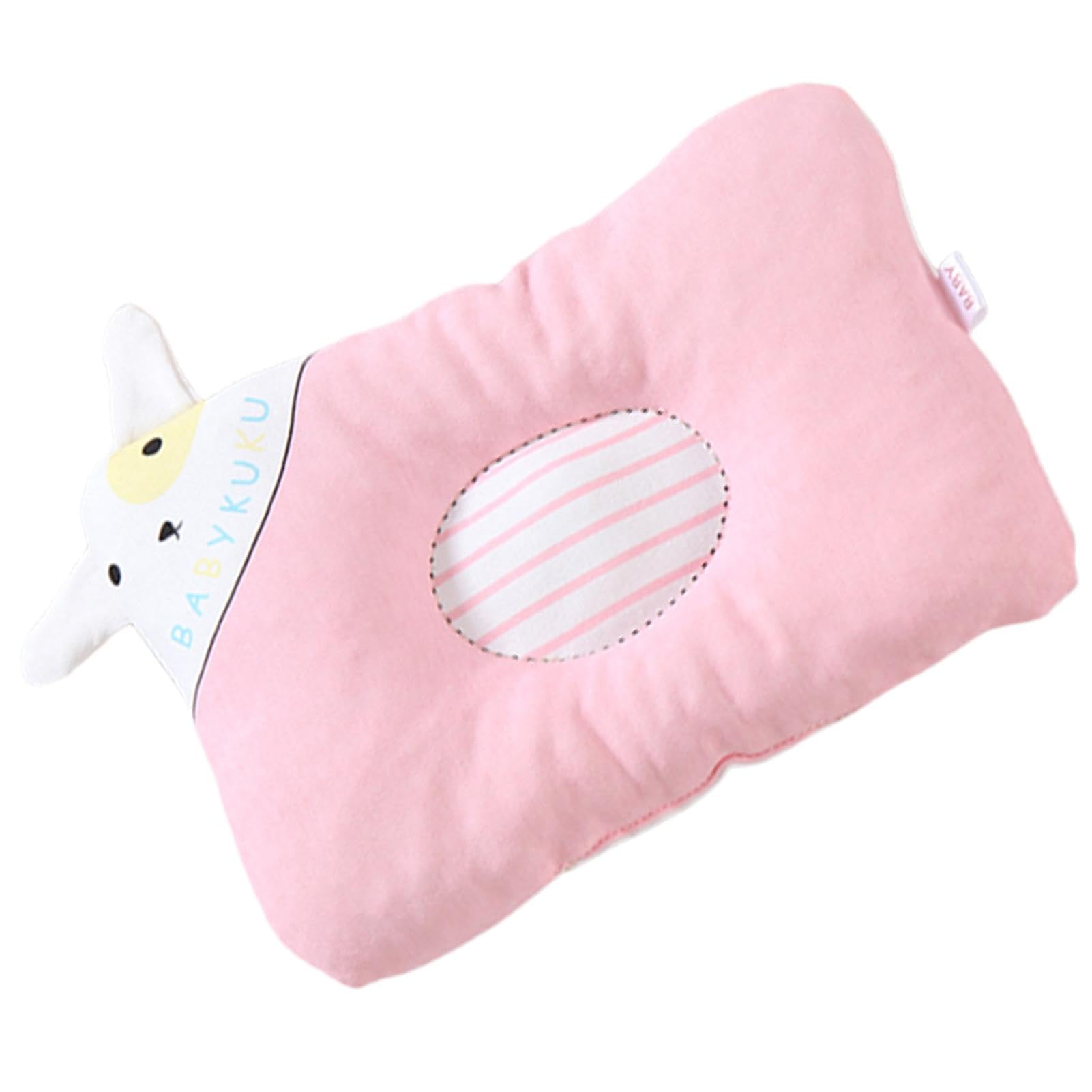Generic Small Dog Pillow - Pink, 25x18cm, Cotton, Square Groove Design, Washable, Indoor Use