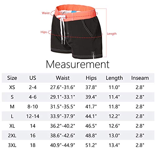 Meegsking Women Quick Dry Swimwear Trunks Sports Board Shorts With Soft Briefs Inner Lining #TOP5