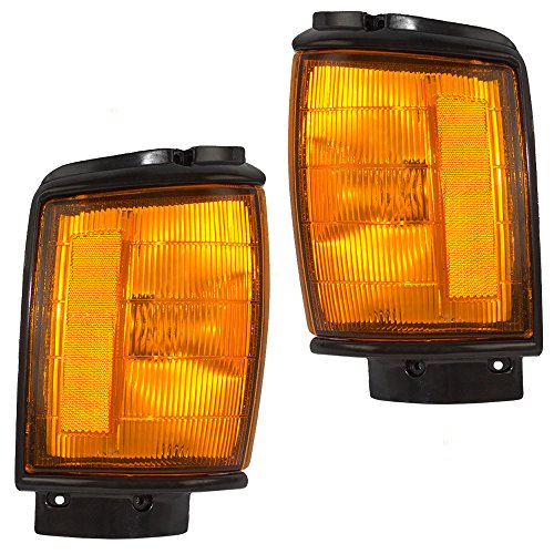 Driver and Passenger Park Signal Corner Marker Lights Lamps with Painted Trim Replacement for Toyota Pickup Truck SUV 8162089143 8161089143