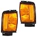 Driver and Passenger Park Signal Corner Marker Lights Lamps with Painted Trim Replacement for Toyota Pickup Truck SUV 8162089143 8161089143 AutoAndArt