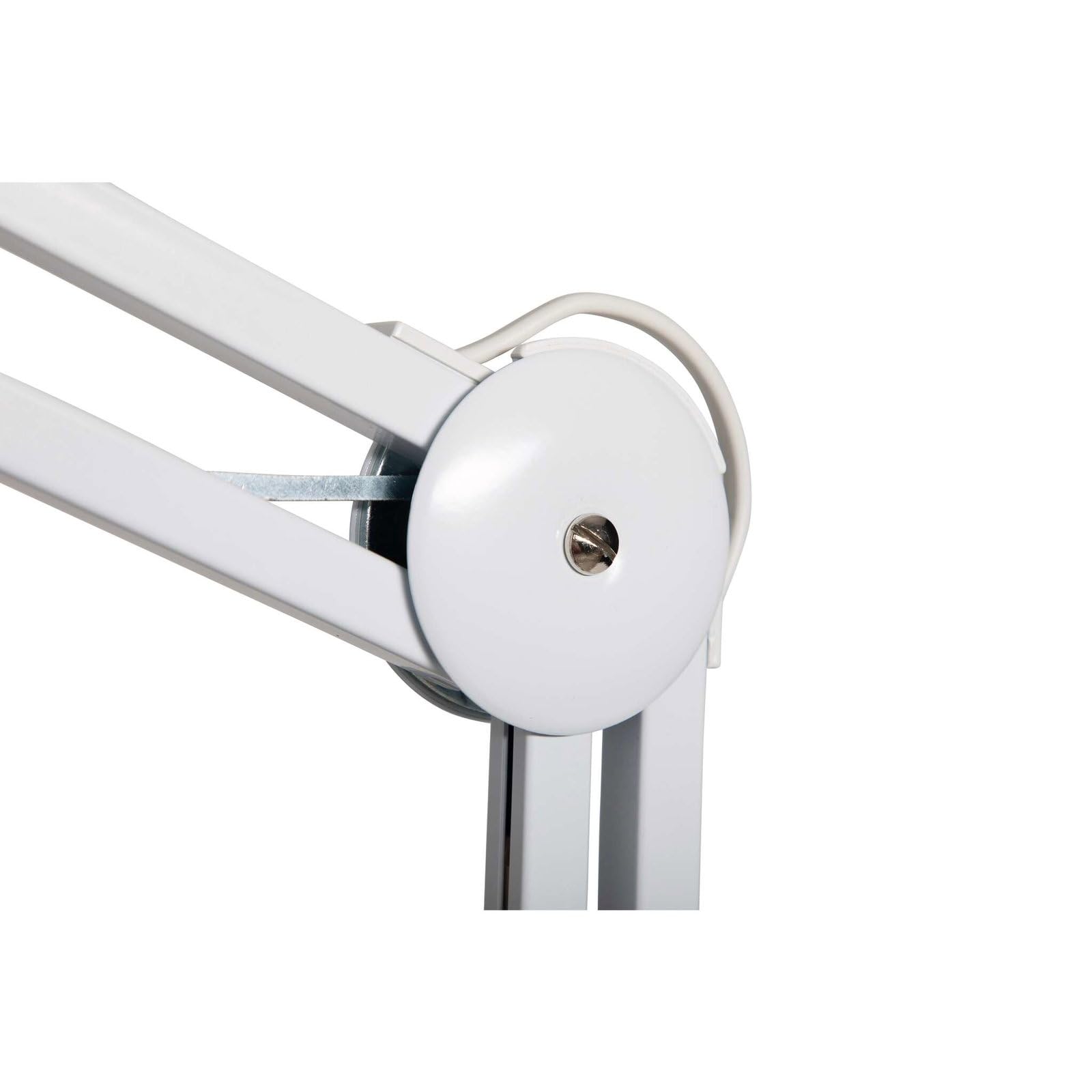 MAUL Lampe loupe LED MAULvitrum blanche à pince pour précision