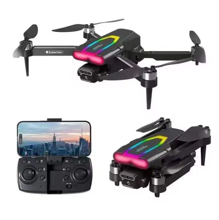 Drone-with-4k-Camera-Foldable-1080P-HD-Drone-with-FPV-Live-Video-Gestures-Selfie-Altitude-Hold-One-Key-Take-Off/Landing-3D-Flips-Headless-Mode-Aerial-Photography-Multicolor (F-199)