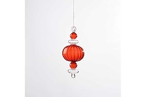 Adorable Handmade Red Glass Christmas Balls Ornaments