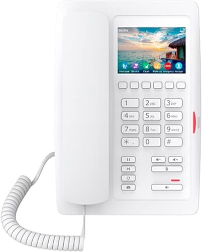 Miniatura 1 de Fanvil H5W Wi-Fi teléfono IP 3.5 pantalla a color con 2 líneas SIP ideal para hospital, centro comercial, hotel (blanco)