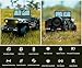 YIKESHU RC Rock Crawler 4x4 Remote Control Truck Off Road Military RC Car 1/10 Scale RTR All Terrain 2.4 GHz Fully Proportional Hobby RC Vehicle for Adult Age 15+
