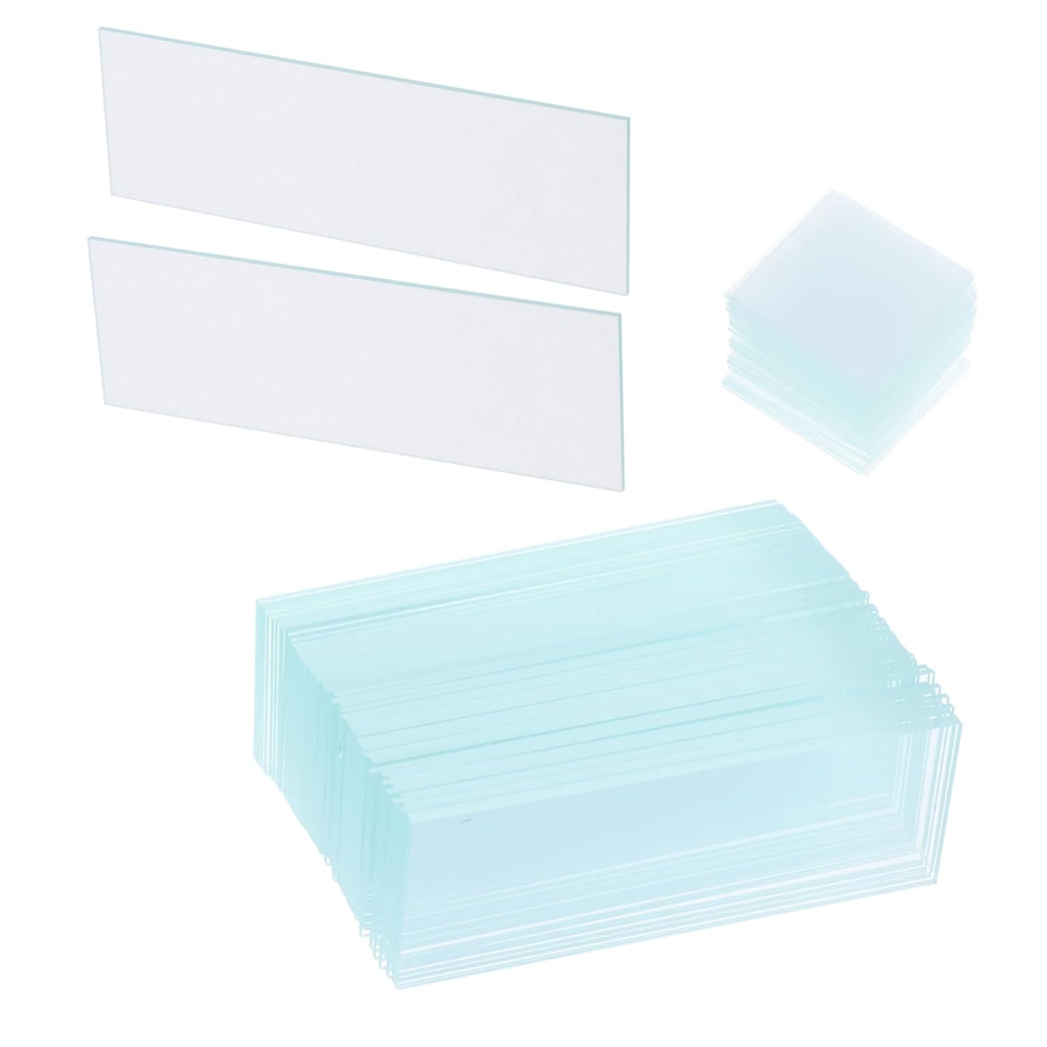 300pcs Microscope Slide Glass Coverslips Education Supplies Safe for Biological Studies Compatible