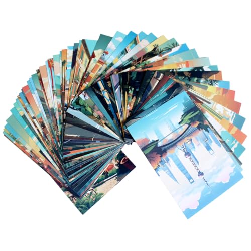 50 Blatt Landschaften Postkarten Set Weltreisen kunstdruck karten Postcrossing, Sammelalben, Reisekarten für persönliche Sammlung, Austauschprojekte, Einladungen oder zum Senden DIN A6 15*10cm