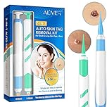Skin Tag Removal Kit, Painless Effective Skin Tag Remover, Fast and Easy Removal for Small to Large Skin Tags(1-9mm), for Face and Body, with 2 Sizes Skin Tag Remover Pen & 60 Micro Skin Tag Bands