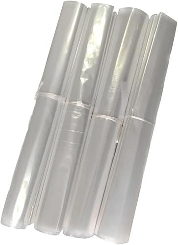 50 fundas desechables transparentes para ropa, bolsas de limpieza en seco, bolsas de plástico para ropa, cubierta antipolvo, cubierta de ropa