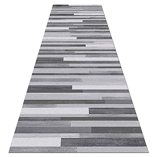 Extra Long Gray Carpet Runner for Hallway - 60cm to 120cm Widths, 1m to 6m Lengths, Stylish 80×450cm (2.6ft×14.8ft) Rug, Durable Non-Slip Design, Perfect for Home Decor.