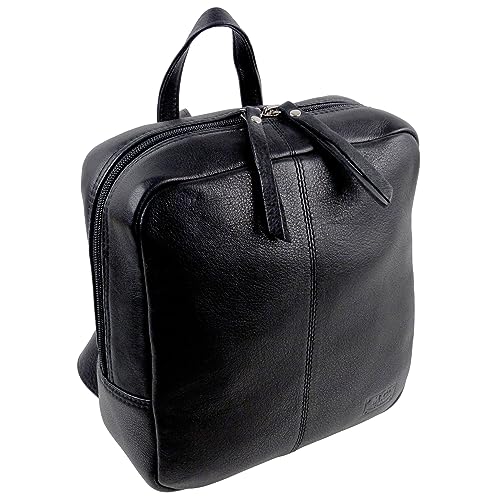 Mini sac à dos en cuir souple noir idéal pour vos balades en ville