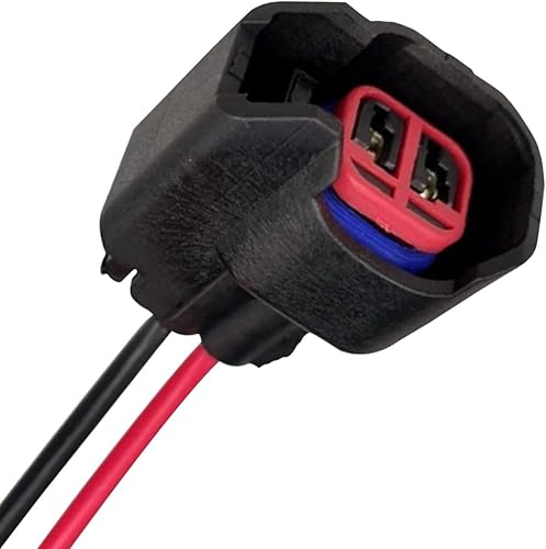 Ajxn 1 conector de inyector de combustible EV6 EV14 con cable, adaptador de boquilla de conexión de combustible de baja frecuencia, coleta de