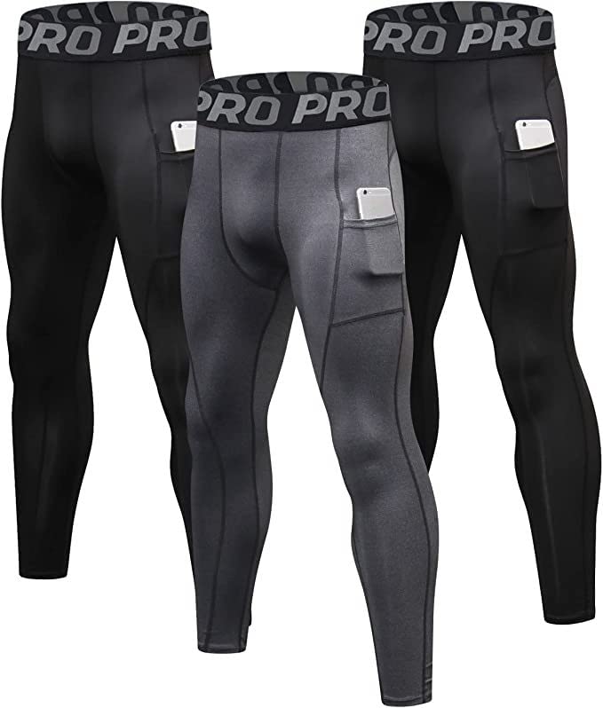 Leggings de compresión para correr y ciclismo lote de 2 mallas para entrenamiento al aire libre