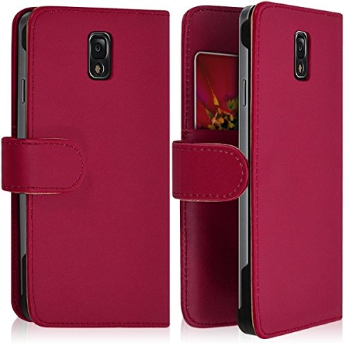 Seluxion - Housse Coque Etui Portefeuille pour Samsung Galaxy Note 3 Couleur Rose Fushia