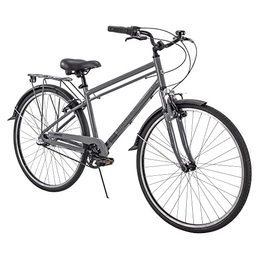 ROYCE UNION RMX 700c Mens 3-Speed Commuter Bike, 21" Aluminum Frame, Cool Gray