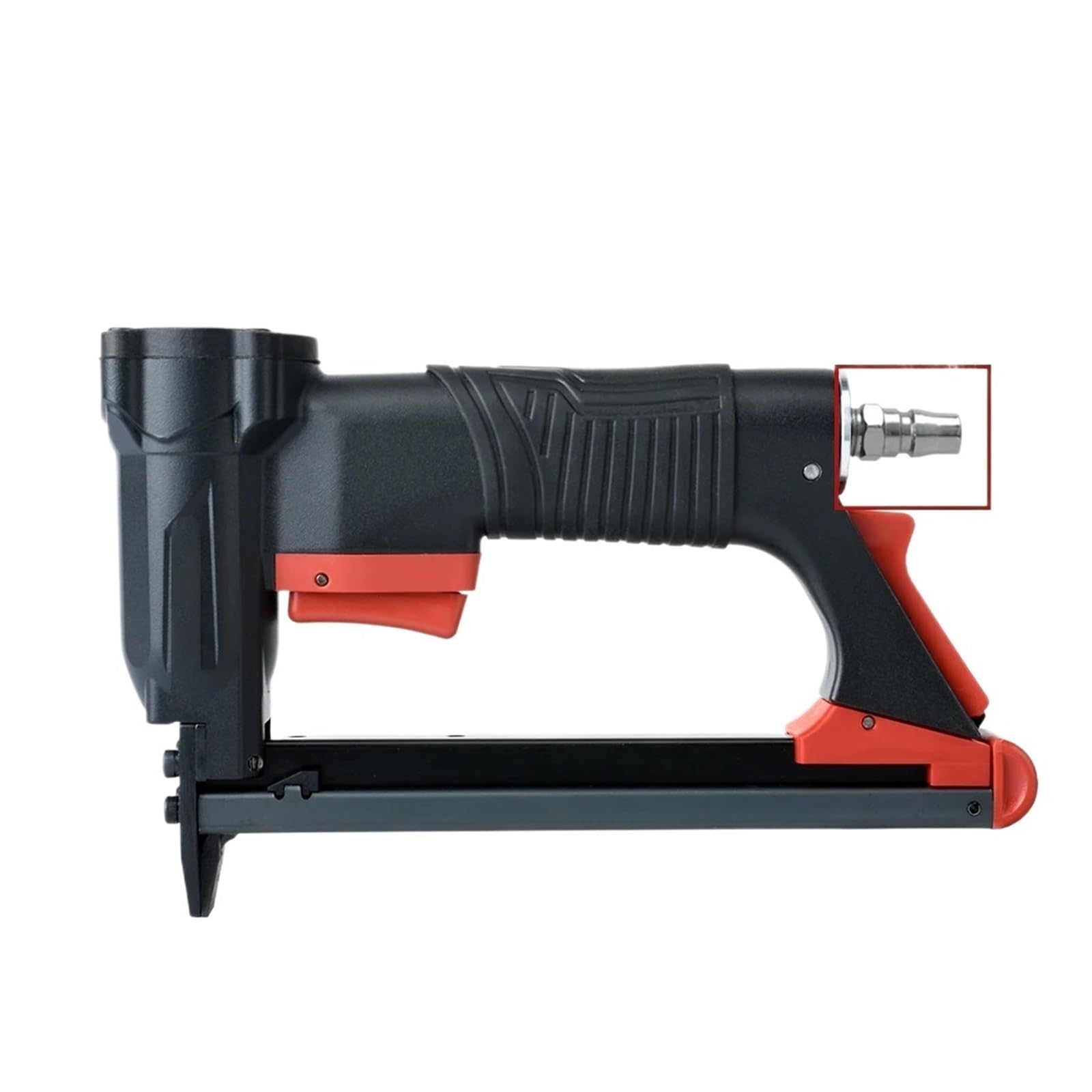 PIGENEQW Oil Free Pneumatic Stapler High R Stapler A8016 1/2" Air Stapler, 21 Gauge Pneumatic Stapler Gun, Large Capacity(Japanese Connector)