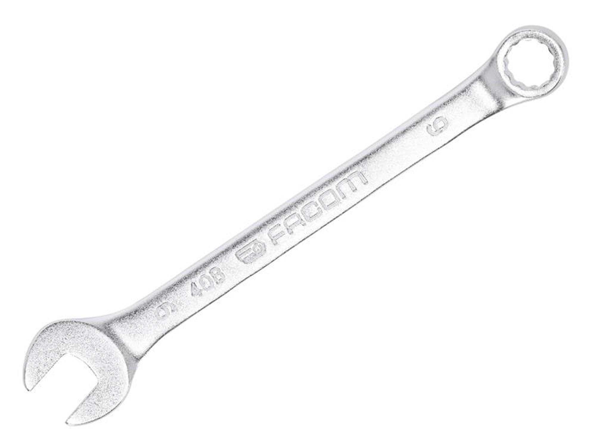 Facom 40B.9 Slim Metric Combination Spanner 9mm 12-Point OGV, 15° Offset,