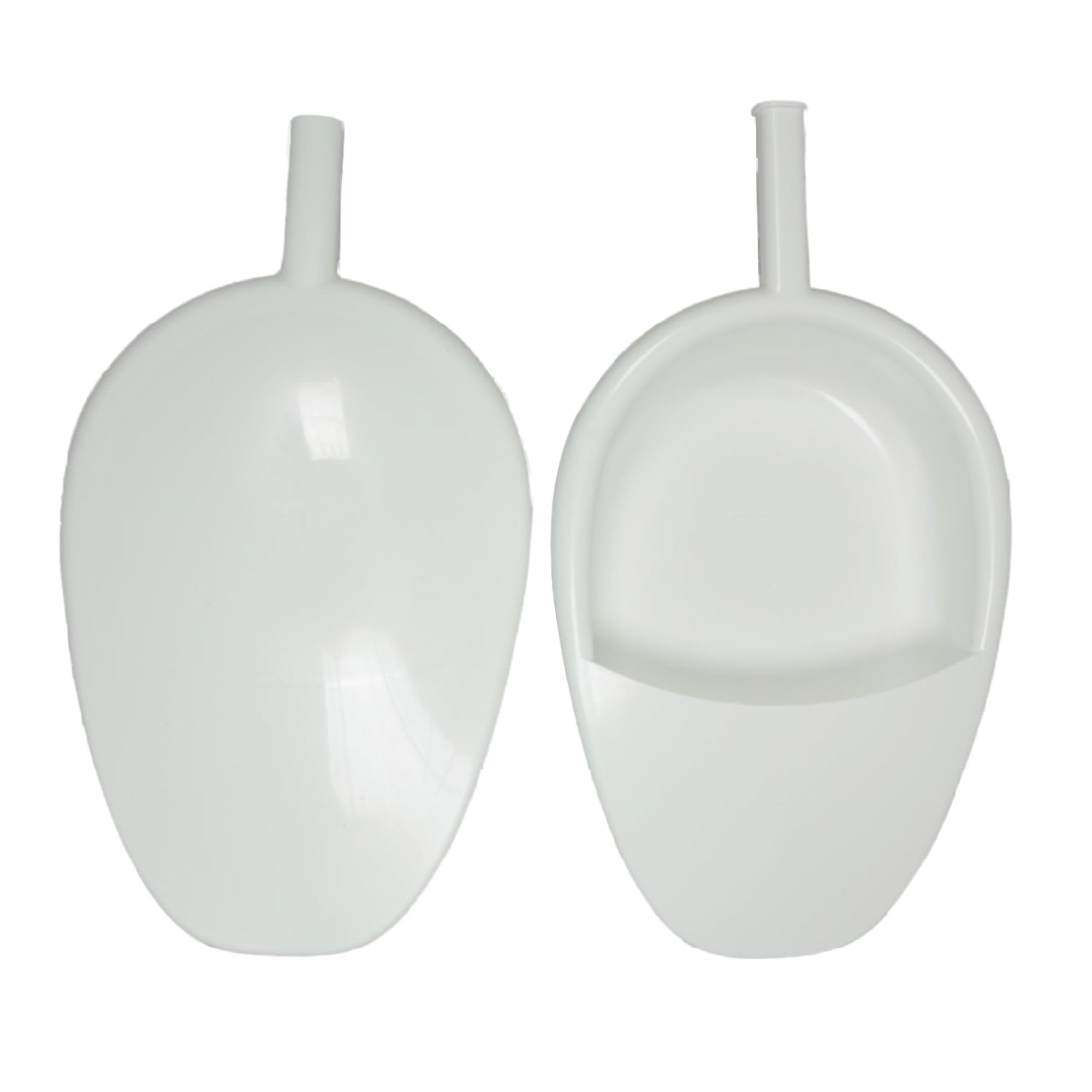 MEDICALAB Bassin de Lit avec Couvercle Made in Italy, Bassin Hygiénique pour Personnes Âgées, Alitées et Handicapées, Bassin Portable Stérilisable en Polypropylène, Couleur Blanche