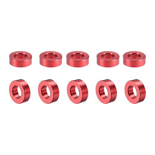 Miniatura 10 de Uxcell - Espaciador redondo de aluminio de 0.122 x 0.236 x 0.079in (IDxODxH) para Drone FPV Quadcopter Racing RC multirotores piezas DIY