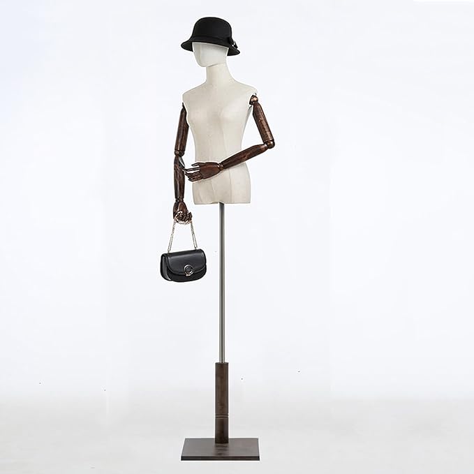 Female Mannequin Torso Dress Form, Clothing Display Model Body Stand
